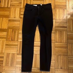 Anthropologie Black high rise skinny leg jeans - size 29.